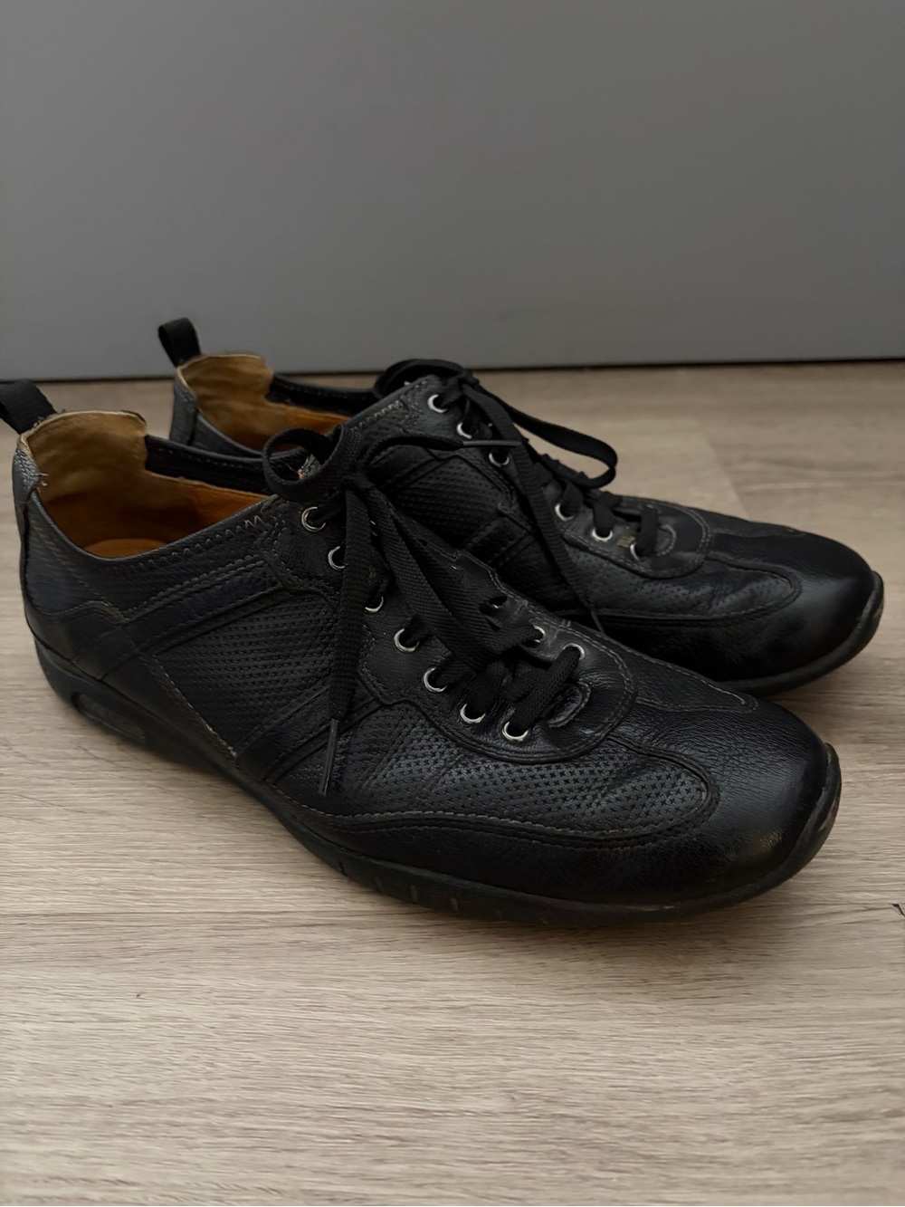 Vintage Y2K Cole Haan X Nike Black Leather Casual Sneakers Men’s size 9.5